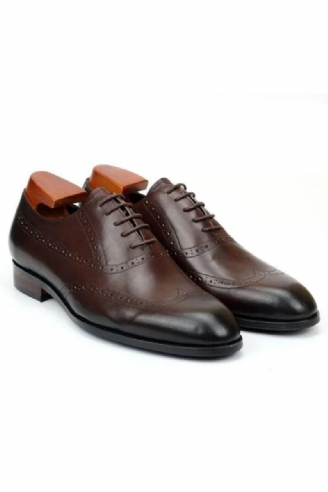 Brogue Oxford Herenkleding Schoenen Bruiloft Beste Man Schoen Echt Leer Handgemaakte Designer Formele Heren Origineel