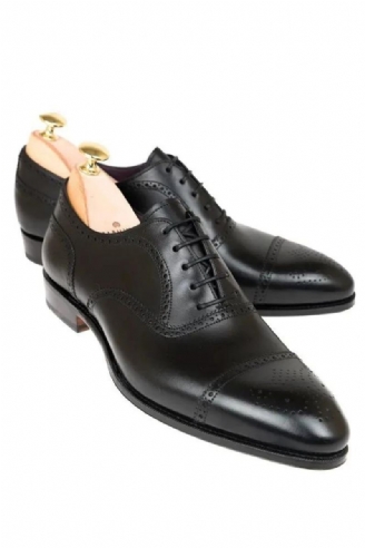 Oxford Brogue Man Business Schoenen Solid Office Designer Best Man Schoen Handgemaakte Lederen Herenschoenen