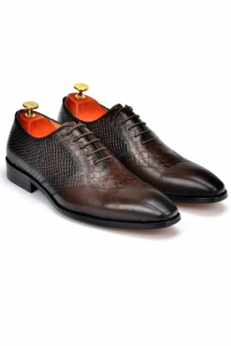 Oxford Herenkleding Schoenen Bruiloft Beste Man Schoen Echt Leer Kantoor Formele Designer Voor Heren