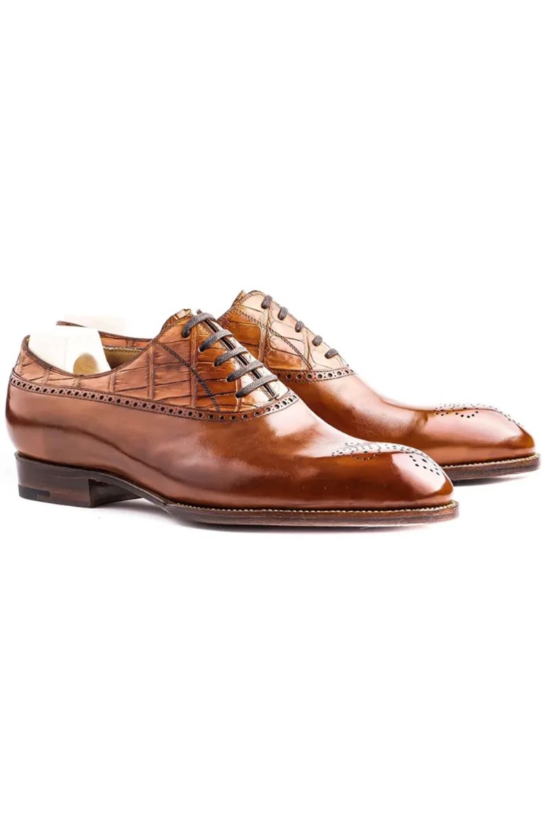 Oxford-jurk Brogue-stijl Herenschoenen Echt Lederen Schoen Beste Formele Originele Zakelijke Designerschoenen