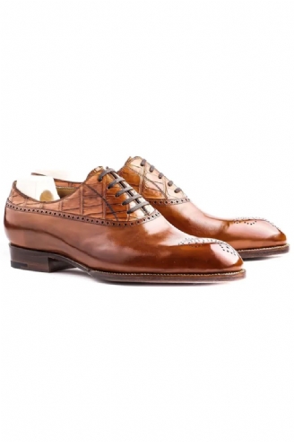 Oxford-jurk Brogue-stijl Herenschoenen Echt Lederen Schoen Beste Formele Originele Zakelijke Designerschoenen