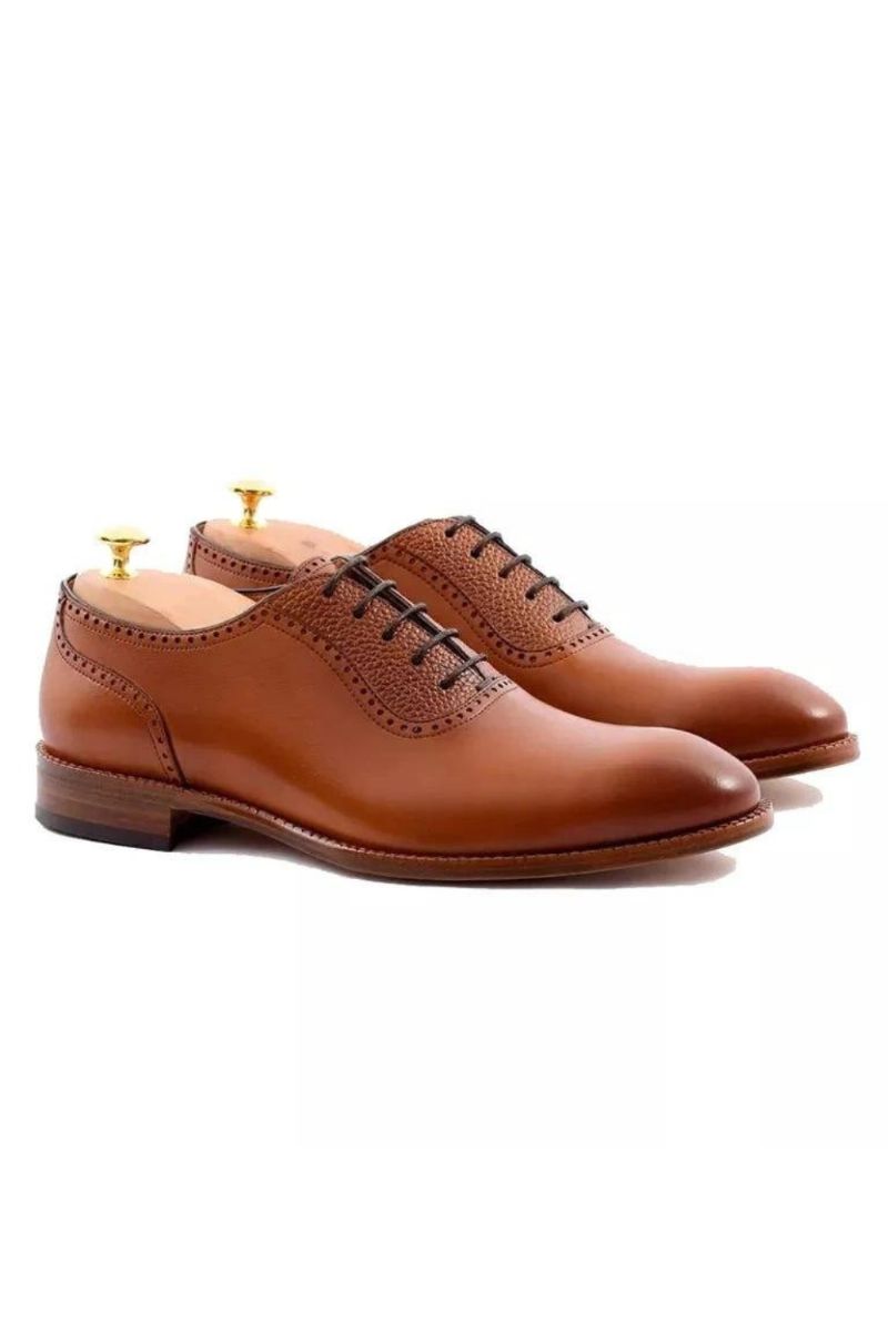 Oxford-jurk Herenschoenen Business Wedding Office Designer Formele Lederen Handgemaakte Schoenen