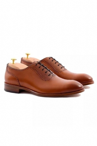 Oxford-jurk Herenschoenen Business Wedding Office Designer Formele Lederen Handgemaakte Schoenen