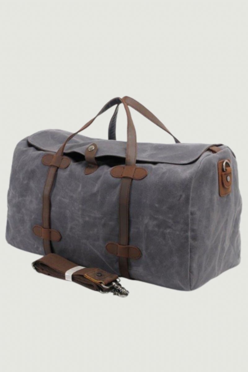 Waterdichte Bagagetas Van Gewaxt Canvas Crossbodytas Met Grote Capaciteit Reisweekendtas Voor Heren Zakenreis Duffel Draagtas