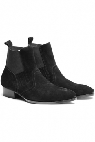 Exclusieve Euro Vintage Luxe Slip-on Wyatt Klassieke Harnas Enkel Chelsea Laarzen Gepersonaliseerde Ademende Wedge Punk