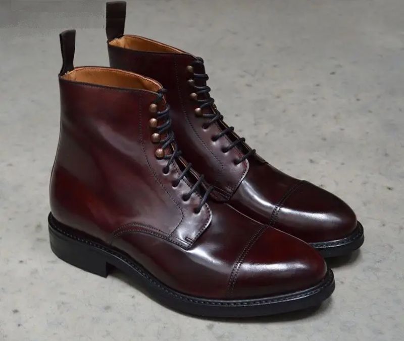 Winter Herenlaarzen Schoenen Antislip Voeg Fluwelen Werklaarzen Toe Designer Lederen Dienstmaagdschoenen Heren - Bruin