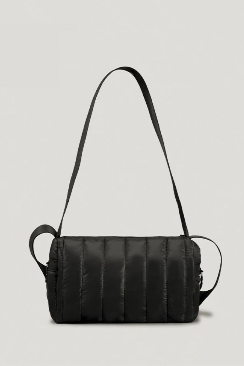 Casual Donskatoen Gewatteerde Damesschoudertassen Crossbodytas Nylon Koerierstas Kleine Vierkante Portemonnees Winter