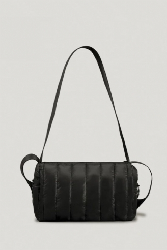 Casual Donskatoen Gewatteerde Damesschoudertassen Crossbodytas Nylon Koerierstas Kleine Vierkante Portemonnees Winter