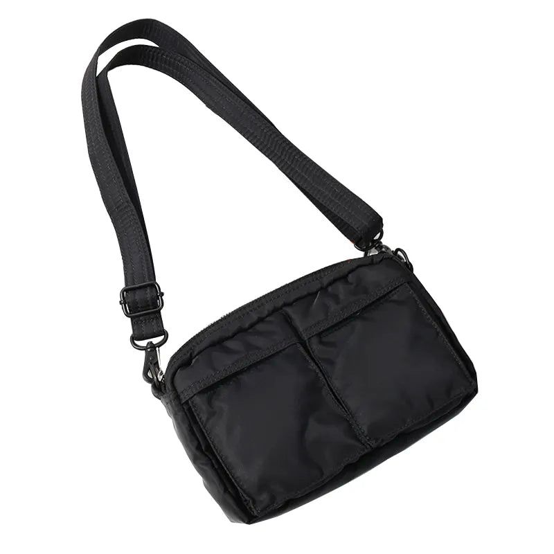 Crossbodytas Casual Nylon Heren Schoudertas Waterdichte Messenger Bag Mini Tas Designer Tas - Zwart