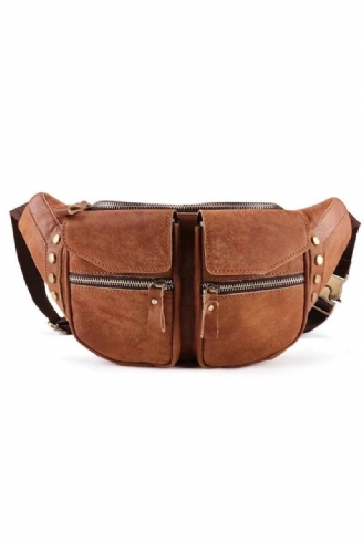 Echt Lederen Heren Messengertas Casual Crossbody Tas Handtas Mannelijke Reisschouderborsttas