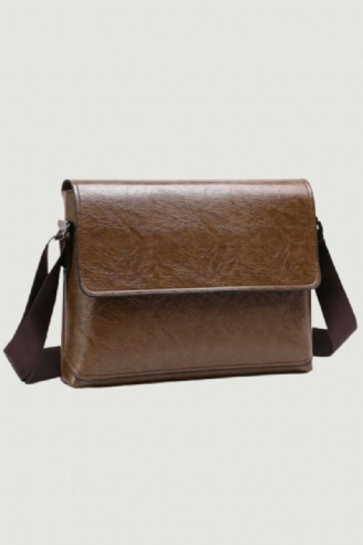 Heren Lederen Handtas Schoudertassen Mannelijk Zakelijk Casual Crossbody Tas Multifunctionele Stevige Messenger Bag Portemonnee