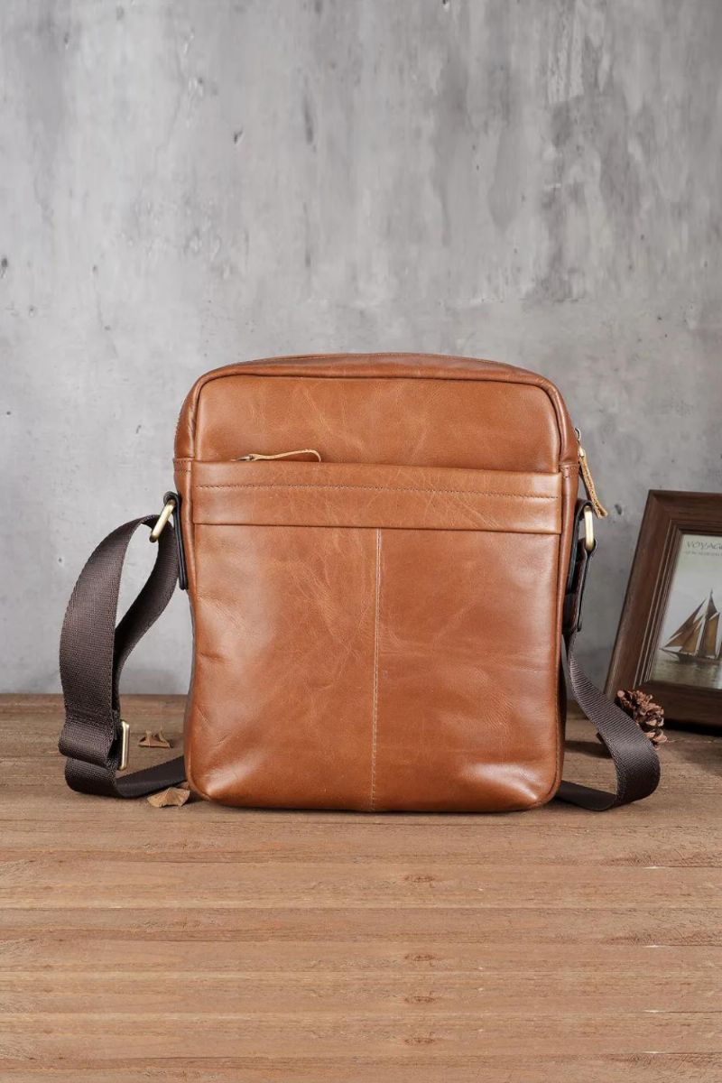 Herentas Casual Persoonlijkheid Leren Retro Messenger Bag