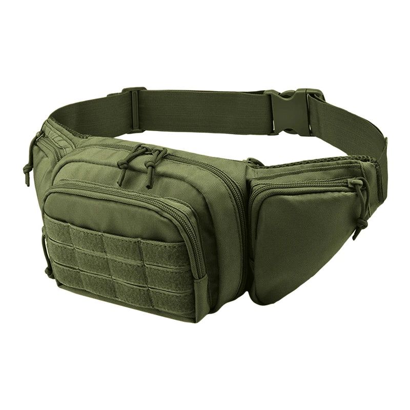 Heuptas Pistoolholster Militair Heuptasje Sling-schoudertas Buitenborstpakket Verborgen Pistooldraagholster - Kaki