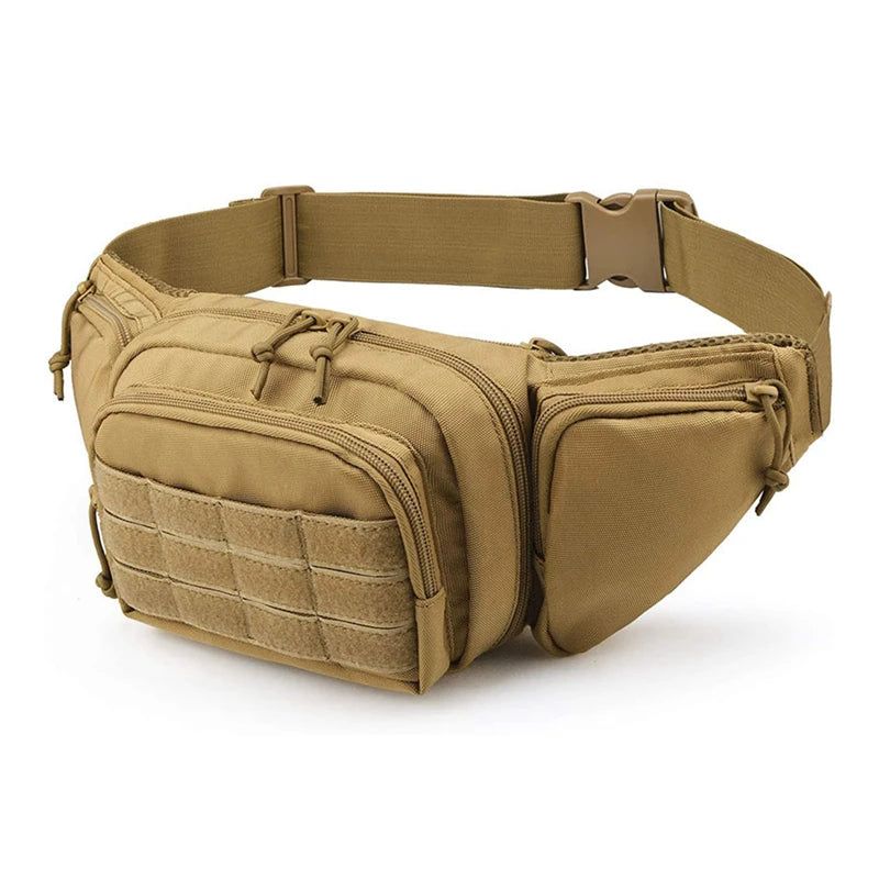 Heuptas Pistoolholster Militair Heuptasje Sling-schoudertas Buitenborstpakket Verborgen Pistooldraagholster - Kaki