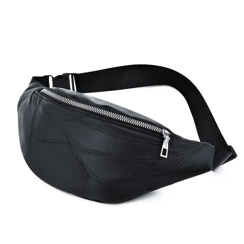 Leren Damestasje Sac Fanny Pack Sac Femme Packs Heuptasje Borsttas - Blauw