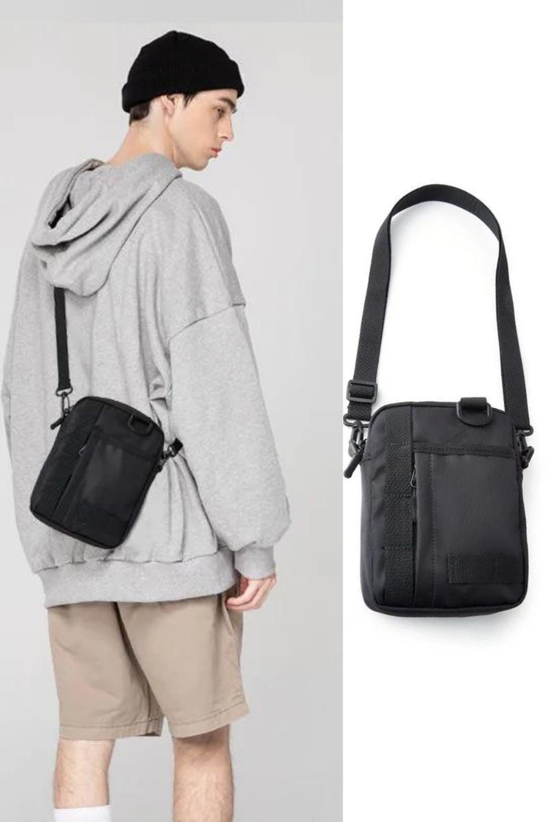 Mannen Tas Een Schouder Mini Handtas Oxford Doek Kleine Lichte Heren Messenger Bag