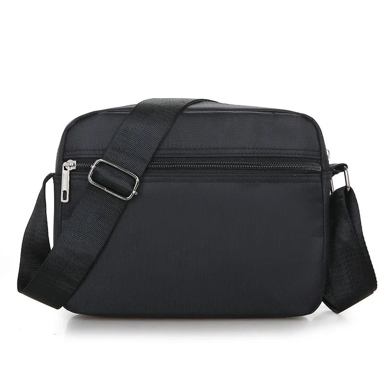 Messenger Bag Voor Heren Mini Zakelijke Schoudertassen Casual Cross Body Bags Multilayer - Zwart