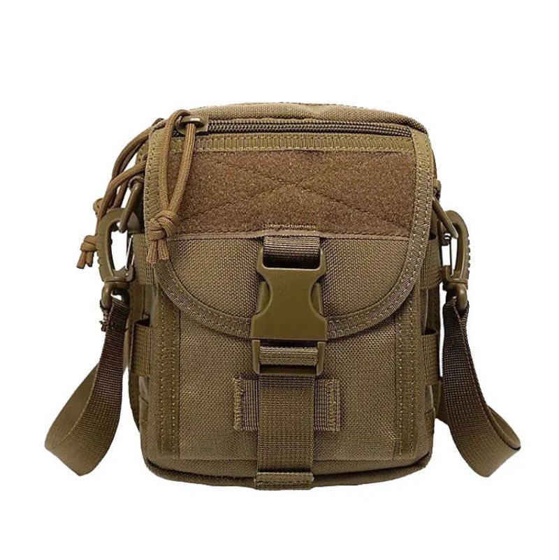 Tactische Tas Nylon Heuptas Camping Messenger Bag - Kaki