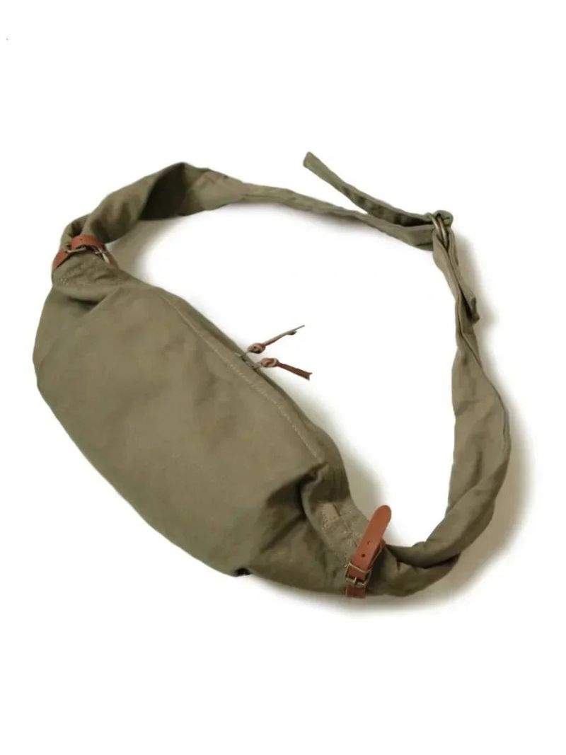 Tas Legergroen Sun Tide Canvas Enkel Diagonaal Span Leer - Leger Groen