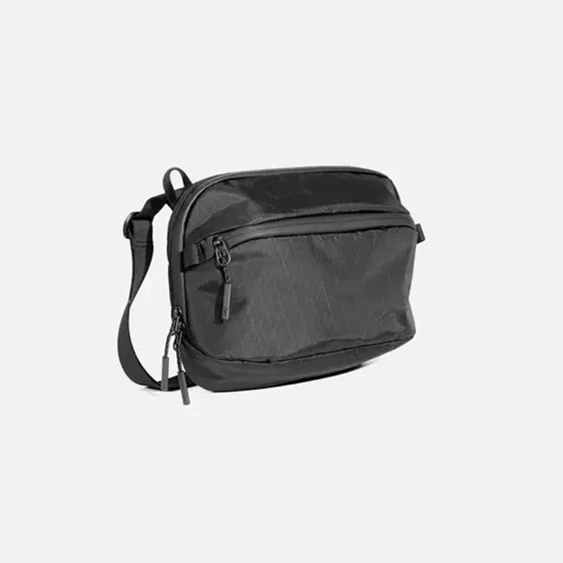 Unisex Één Schouder Crossbody Tas Heuptas Borsttas - Zwart