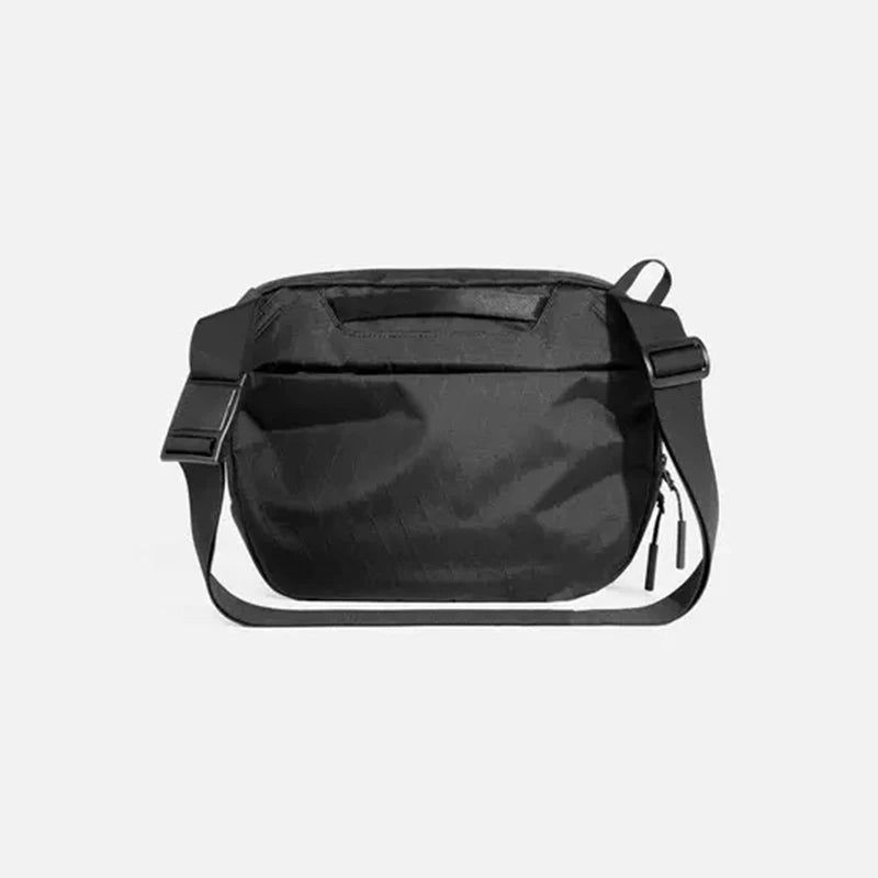 Unisex Één Schouder Crossbody Tas Heuptas Borsttas - Zwart