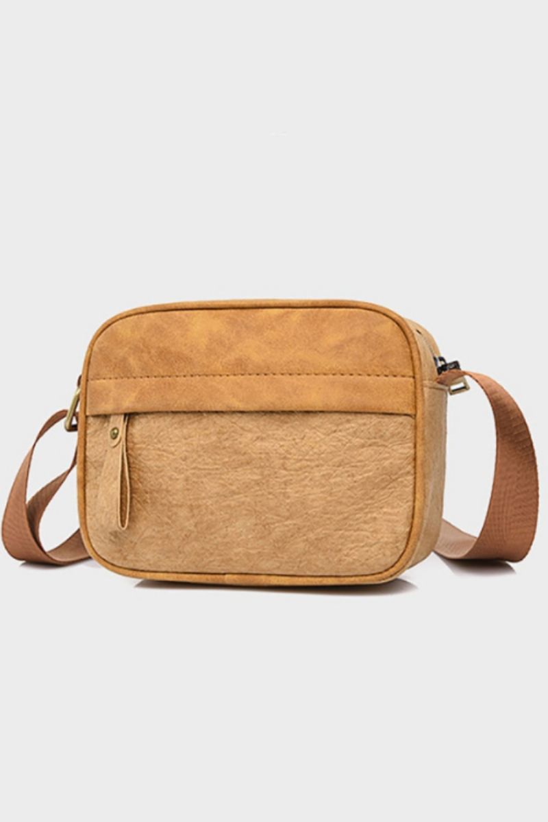 Unisex Vintage Crossbodytas Voor Mannen Milieuvriendelijke Materialen Handtas Multifunctionele Enkele Schouder