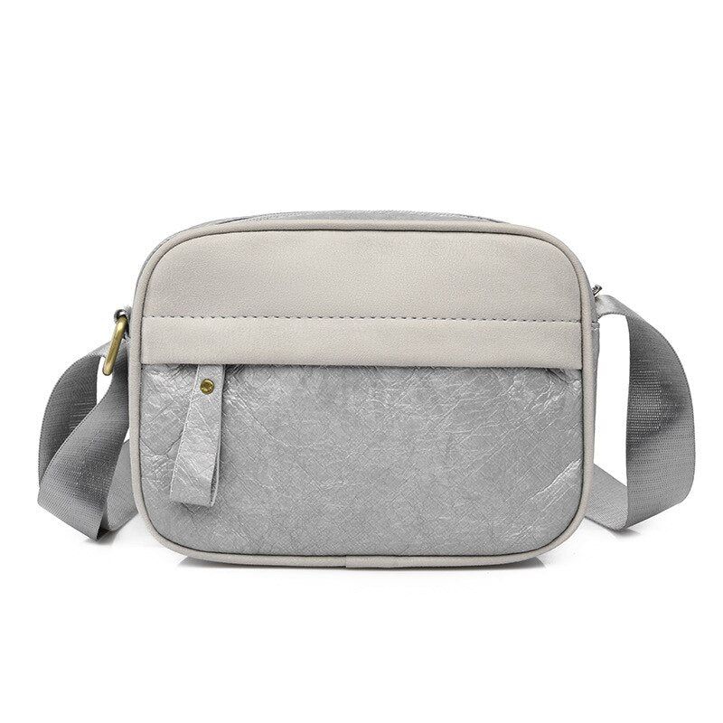 Unisex Vintage Crossbodytas Voor Mannen Milieuvriendelijke Materialen Handtas Multifunctionele Enkele Schouder - Zwart