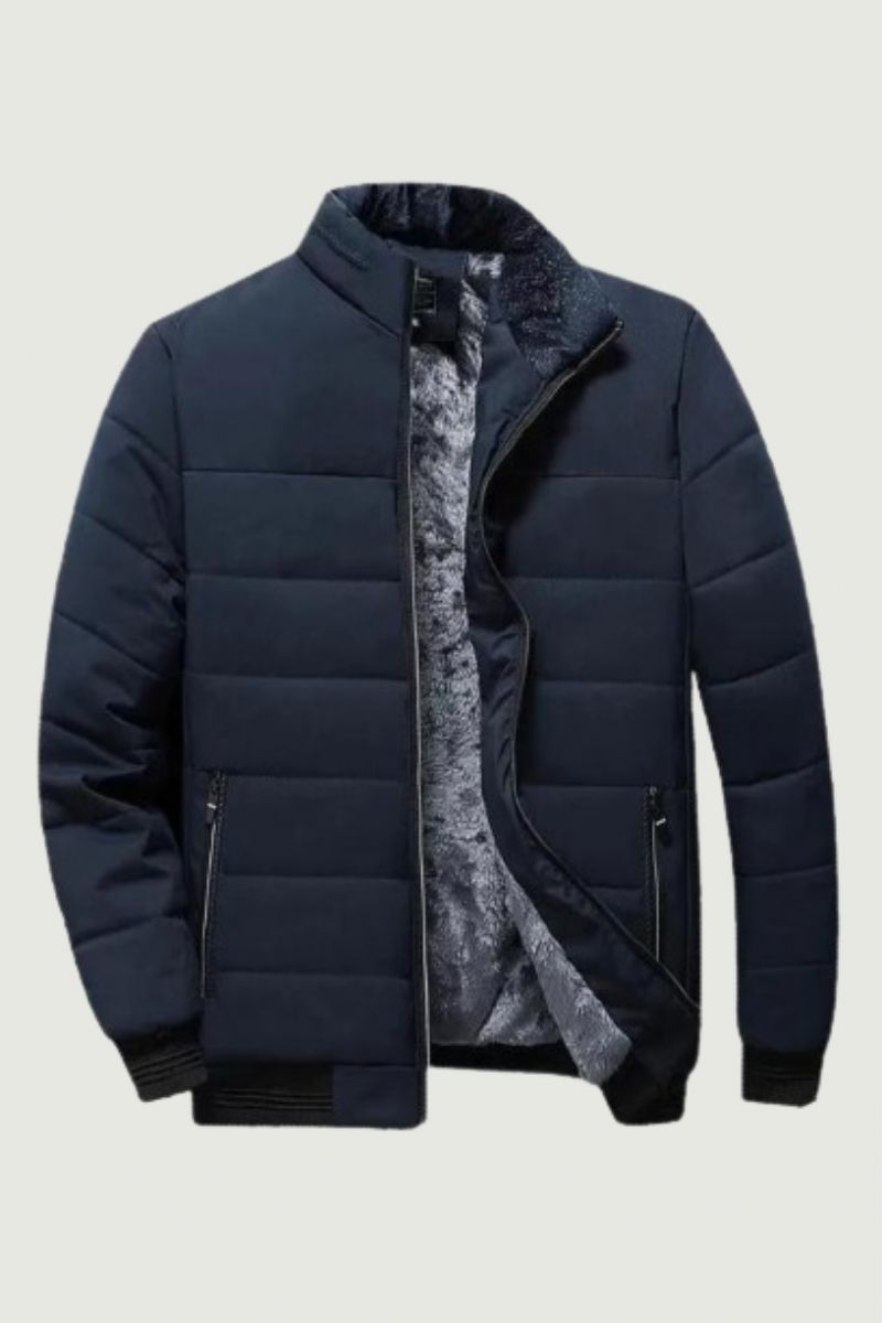 Jas Heren Dikke Fleece Parka's Rits Warm Uitloper Slanke Casual Jassen Winter Windjack Herenkleding