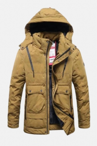 Winter Heren Dikker Jas Casual Capuchon Warm Windjack Parka's Man