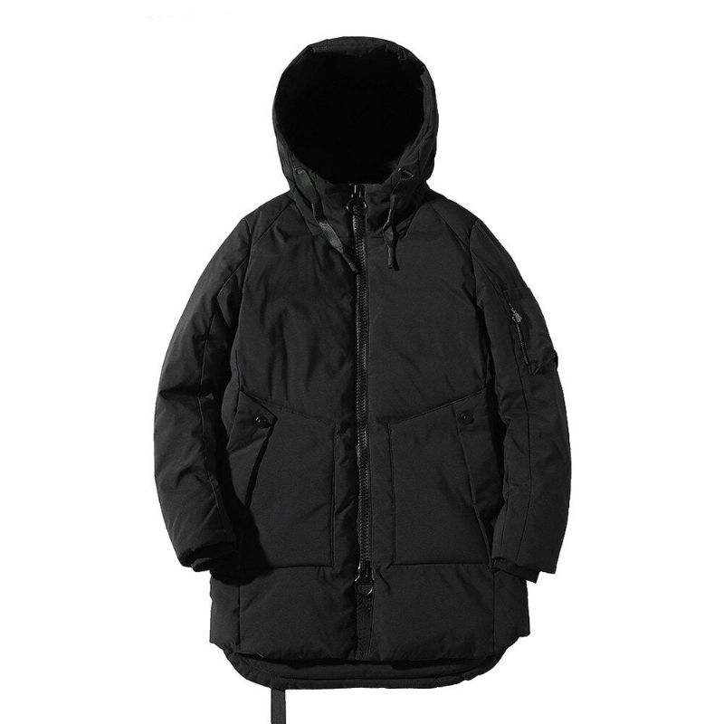 Winterjas Heren Katoenen Herenparka Winterjassen En Jassen - 364 Zwart