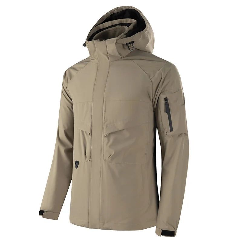 Winterjassen Voor Heren Motorjas Kleding Parka's Herenjas Herenoverjas Varsity Bovenkleding - Zwart