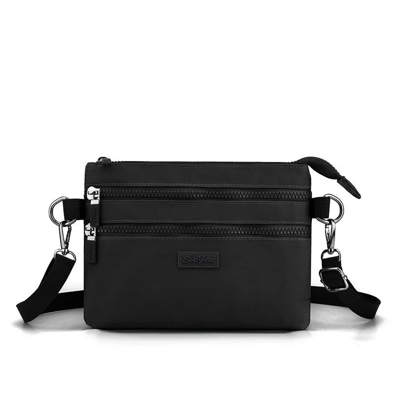 Dames Mini-schoudertassen Kleine Crossbody Messenger Bag Designer Pocket Meerlaagse Kaarthouder - Zwart