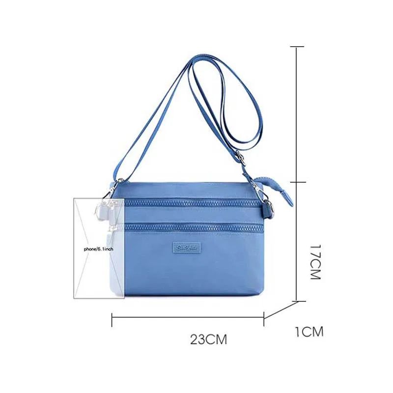 Dames Mini-schoudertassen Kleine Crossbody Messenger Bag Designer Pocket Meerlaagse Kaarthouder - Zwart