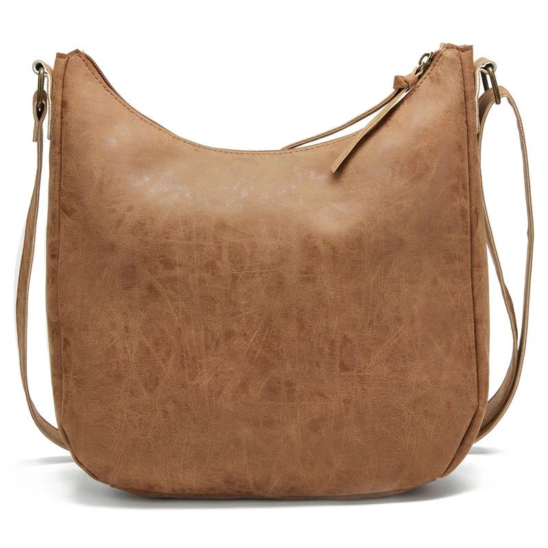 Dames Schoudertas Leren Crossbody Tas Handtas Zakken Tote Portemonnees - Beige