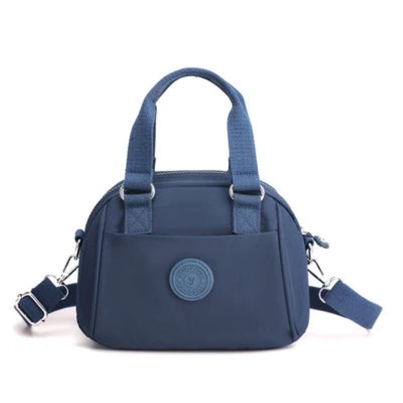 Elegante Lichtgewicht Nylon Schoudertassen Dames Designer Luxe Mini-handtassen Vrouwelijke Messenger Crossbody - Donkerblauw