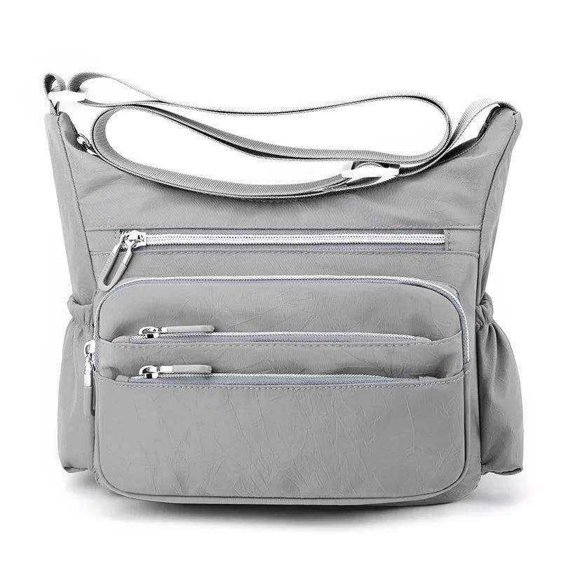 Schoudertassen Voor Dames Messenger Bags Eenvoudige Waterdichte Crossbody Met Meerdere Zakken - Zwart