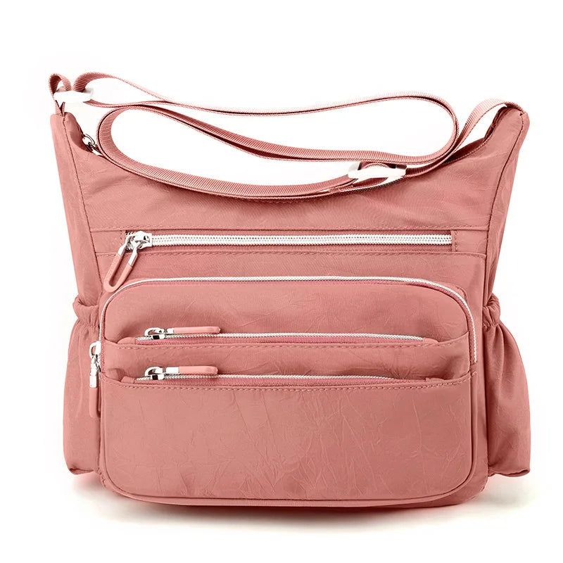 Schoudertassen Voor Dames Messenger Bags Eenvoudige Waterdichte Crossbody Met Meerdere Zakken - Zwart