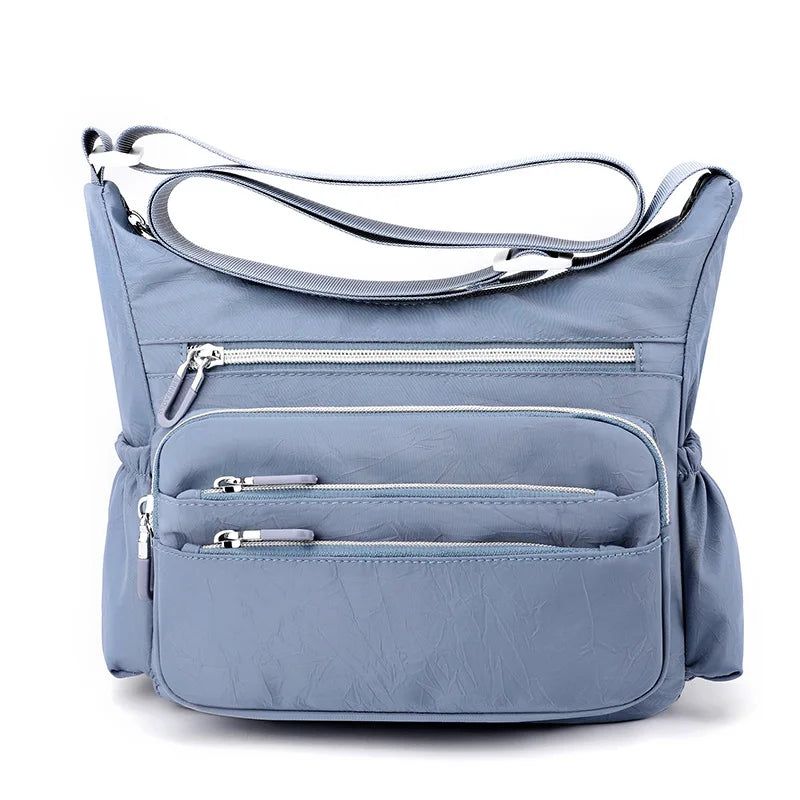 Schoudertassen Voor Dames Messenger Bags Eenvoudige Waterdichte Crossbody Met Meerdere Zakken - Zwart