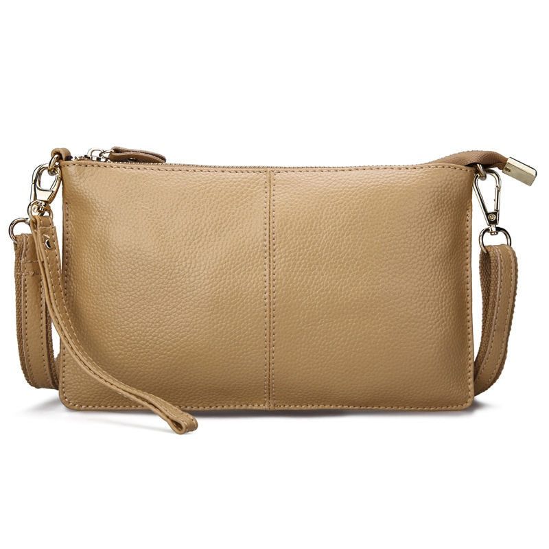 Vrouwen Echt Leer Dag Koppelingen Snoep Schoudertassen Crossbody Tassen Kleine Clutch - Zwart