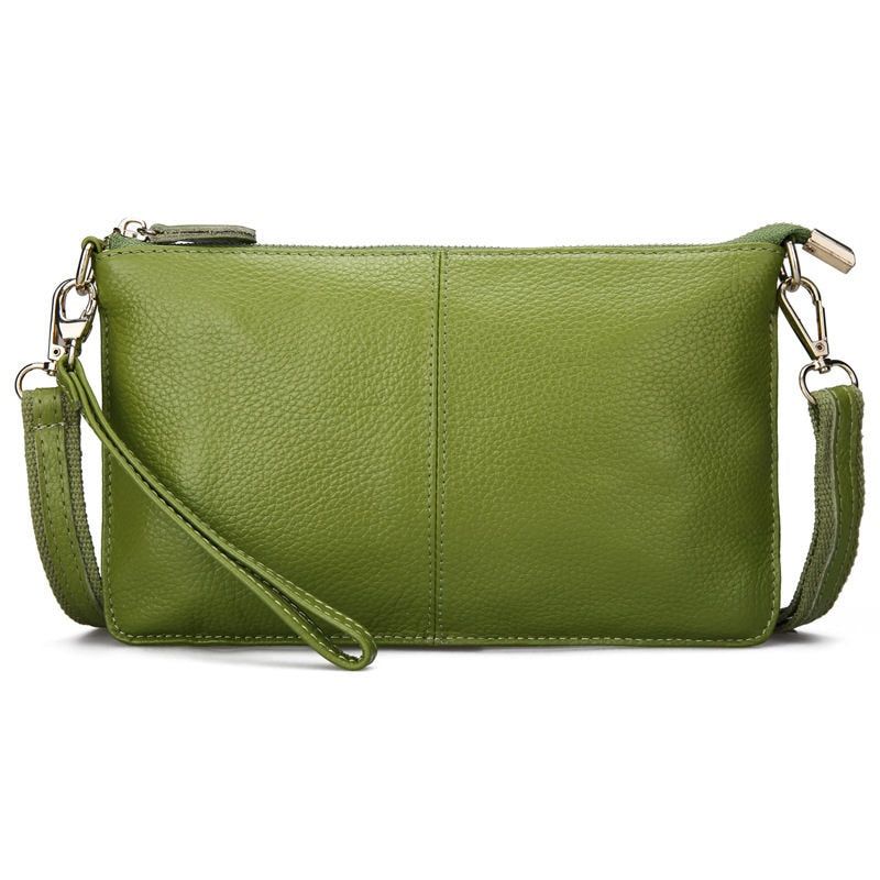 Vrouwen Echt Leer Dag Koppelingen Snoep Schoudertassen Crossbody Tassen Kleine Clutch - Zwart