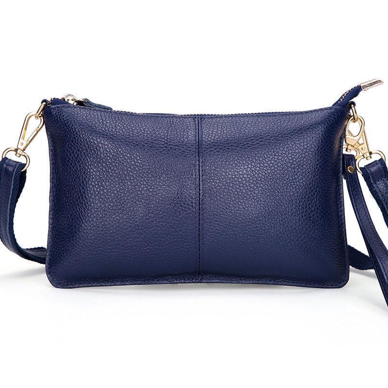 Vrouwen Echt Leer Dag Koppelingen Snoep Schoudertassen Crossbody Tassen Kleine Clutch - Zwart