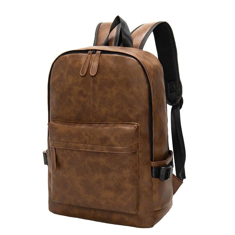 Luxe Rugzak Unisex Stevige Multifunctionele Schooltassen Vintage Waterdichte Schoudertassen Met Grote Capaciteit - Zwart