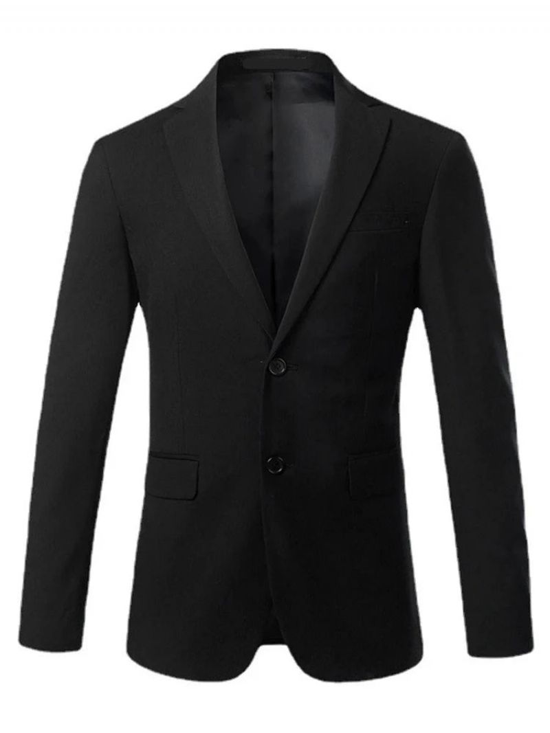 Heren Smart Casual Blazer Formeel Zakelijk Bruidegom Trouwjurk Show Social Tops Jasje - Grijs