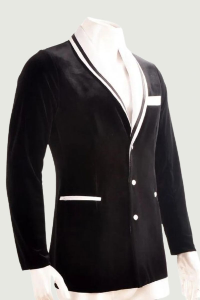 Heren Standaard Prestaties Kleding Lange Mouwen Geavanceerde Tuxedo Latin Ballroom