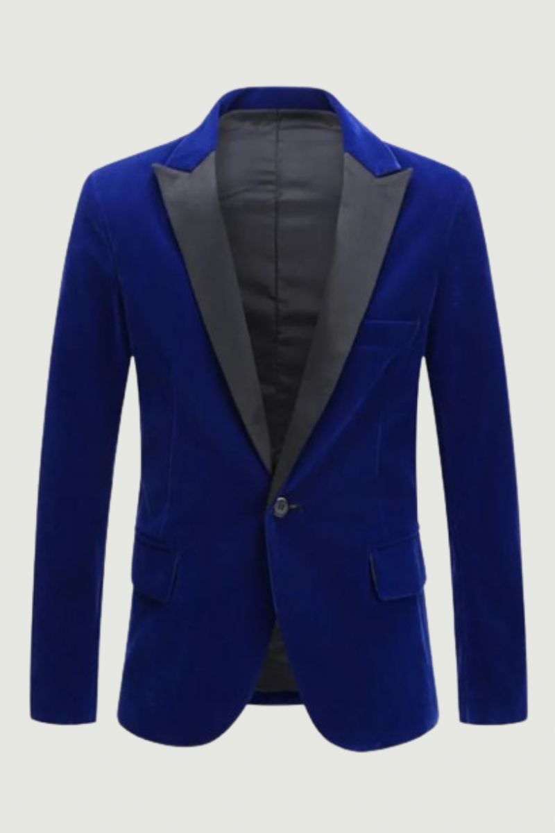 Herentrend Fluwelen Bruidegom Smoking Slim Fit Bruiloft Feestjurk Zakelijk Casual Jasje Banket Enkele Blazers Jas