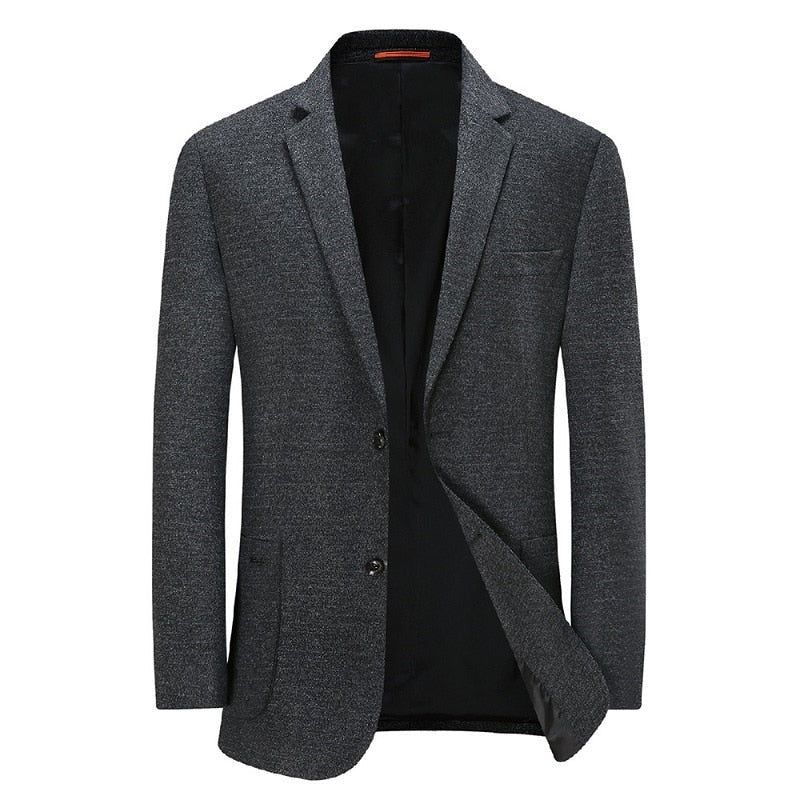 Lente Casual Geruite Blazer Herenjassen - Donker Grijs