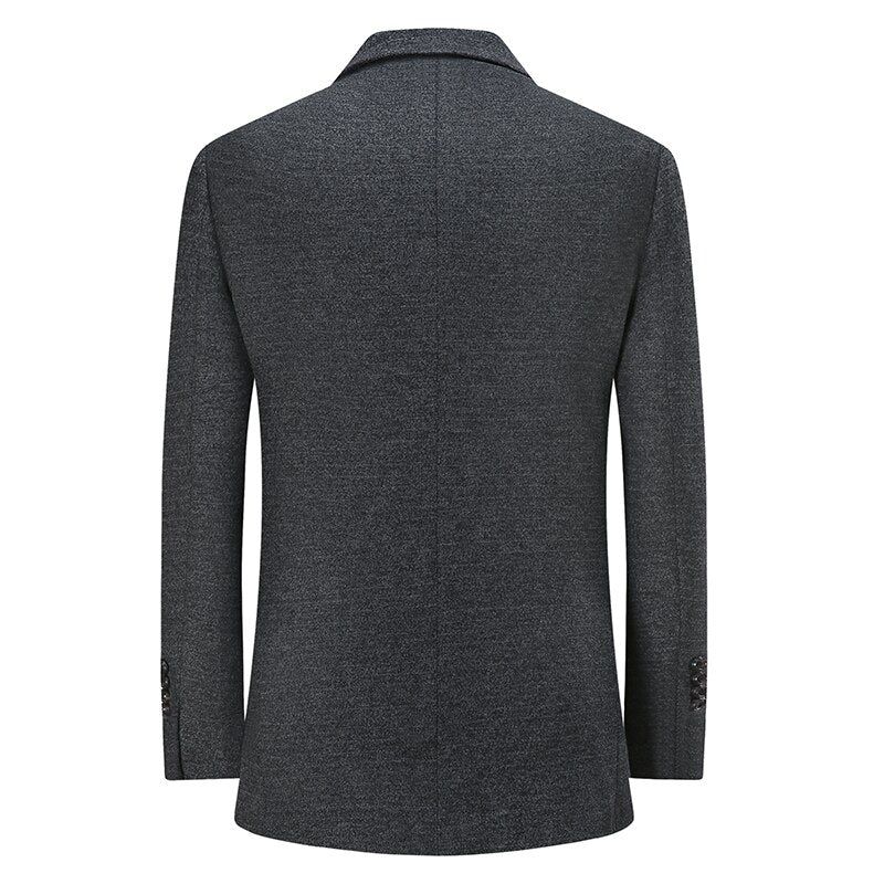 Lente Casual Geruite Blazer Herenjassen - Donker Grijs