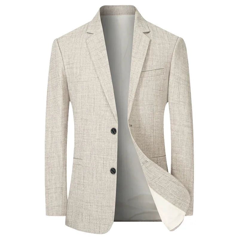 Mannen Jasje Dunne Blazers Lente Herfst Effen Business Casual Heren Kleding Blazer Jassen - Lichtblauw