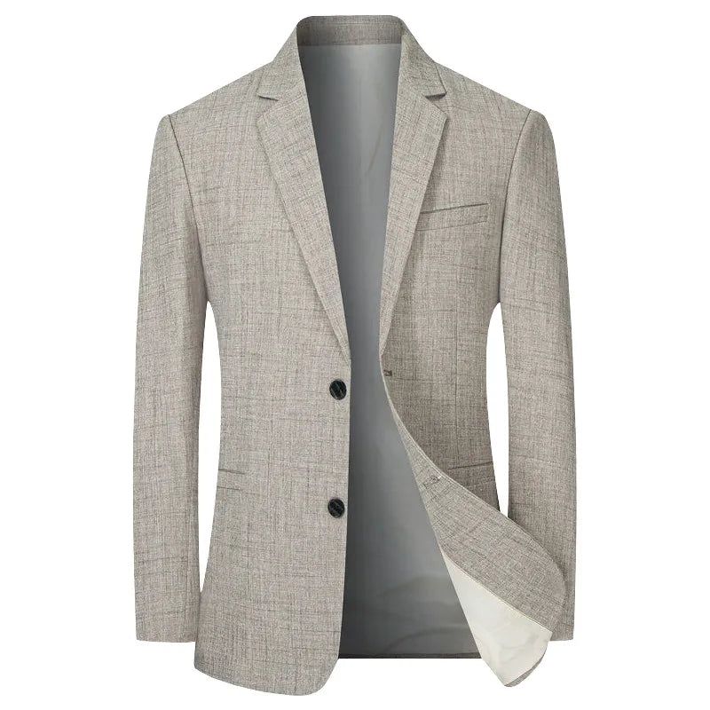 Mannen Jasje Dunne Blazers Lente Herfst Effen Business Casual Heren Kleding Blazer Jassen - Lichtblauw