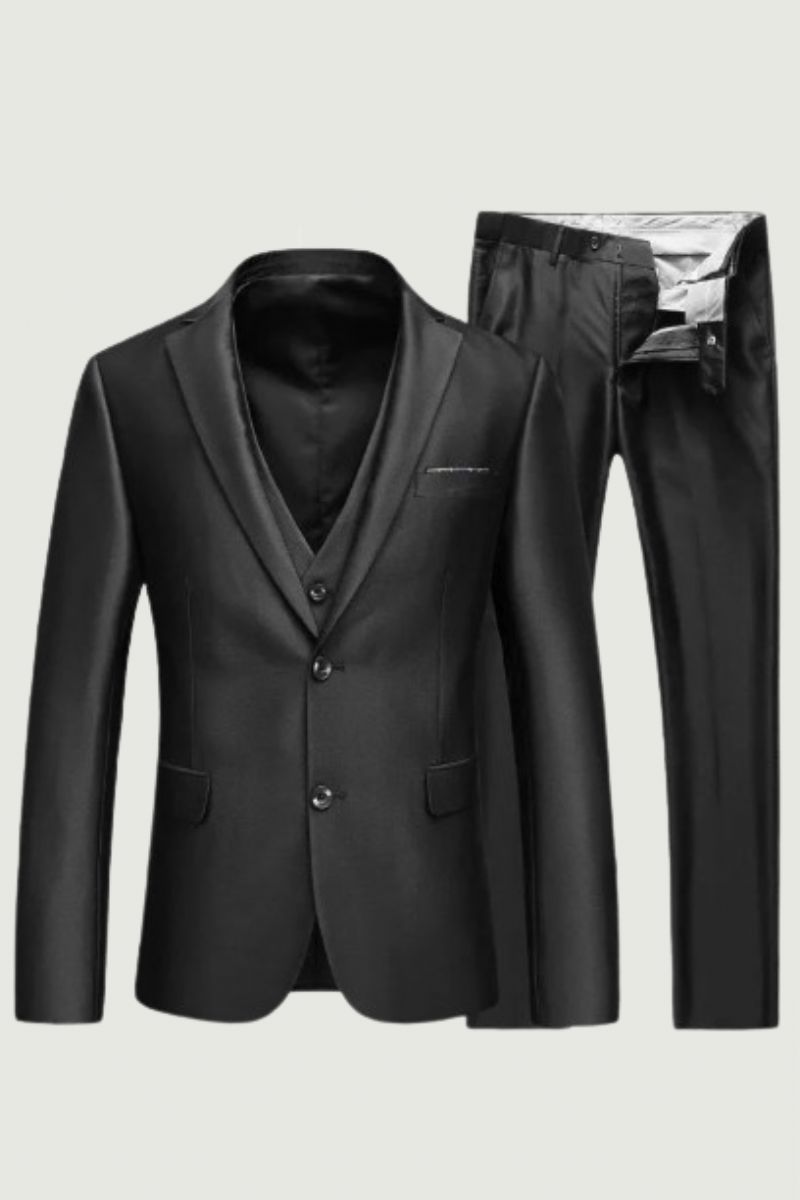 Slim Fit Suits Heren Notch Revers Zakelijke Bruiloft Bruidegom Vrije Tijd Tuxedo Nieuwste Jas Broek Ontwerpen